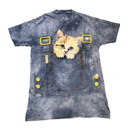 The Mountain Kitten Denim Overalls Graphic Men’s M / Women’s L (Unisex Fit) - Picture 1 of 5